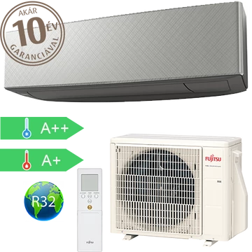 Fujitsu DESIGN 3.4kW oldalfali split klíma FEKETE (KE)