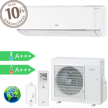 Fujitsu NOCRIAX 3.4kW oldalfali split klíma