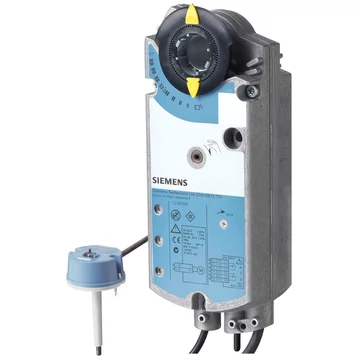 GGA326.1E/T12  2-pont szabályozású tűzvédelmi zsalumozgató, AC 230 V, forgató típus 18 Nm rugós visszatérítéssel 90/15 s, 2 kapcsolóval