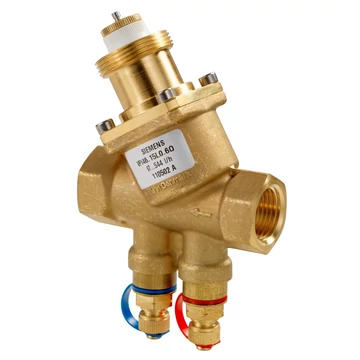 VPI46.32F4QKombi szelepek, PN25, DN32, 550…4000 l/h, nyomás ellenőrző csonkok