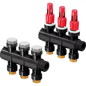 UPONOR Vario PLUS osztó-gyűjtő, áramlásmérővel bm 3x 3/4 Euro 1klt.