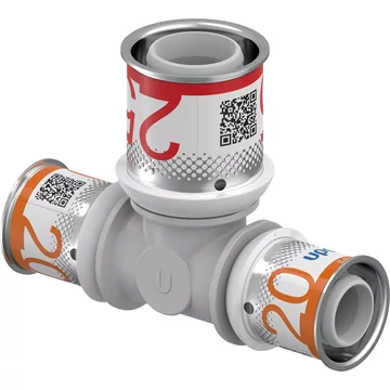 UPONOR S-Press PLUS szűkített T-idom PPSU 20-25-20 1db