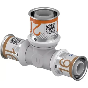 UPONOR S-Press PLUS szűkített T-idom PPSU 16-20-16 1db