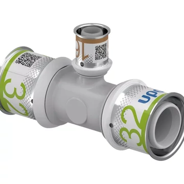 UPONOR S-Press PLUS szűkített T-idom PPSU 32-16-32 1db