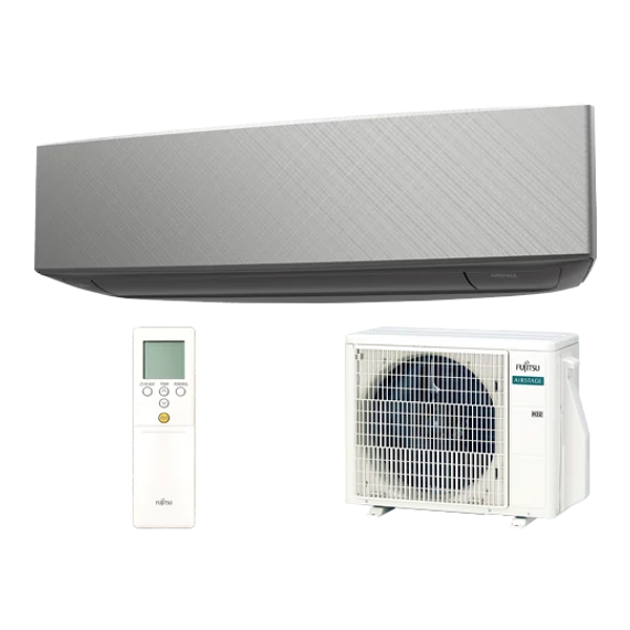Fujitsu DESIGN (KE) 2.5kW oldalfali split klíma SZÜRKE AIRSTAGE