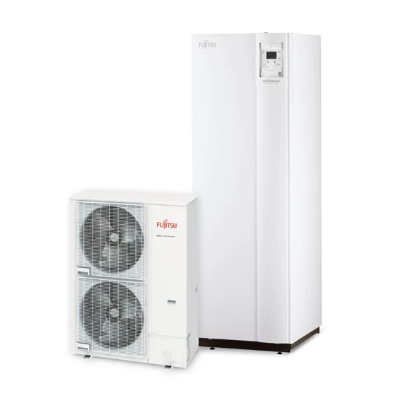 FUJITSU WATERSTAGE SUPER HIGH POWER Levegő-víz hőszivattyú család 15-17kW 1-3 fázis HMV tartállyal