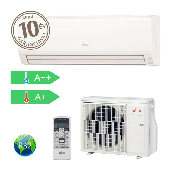 Fujitsu ECO 7.1kW oldalfali split klíma (KL)