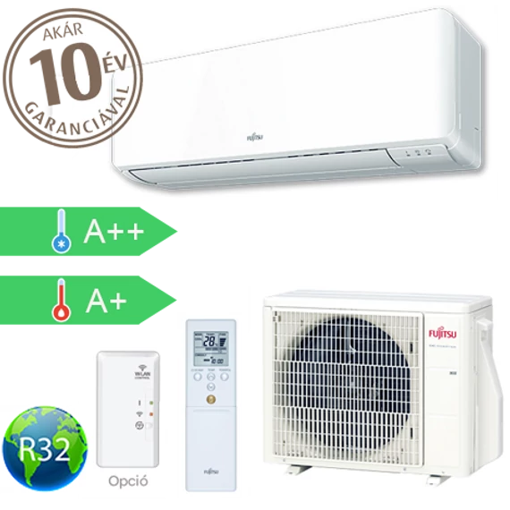 Fujitsu STANDARD 8.0kW oldalfali split klíma (KM)
