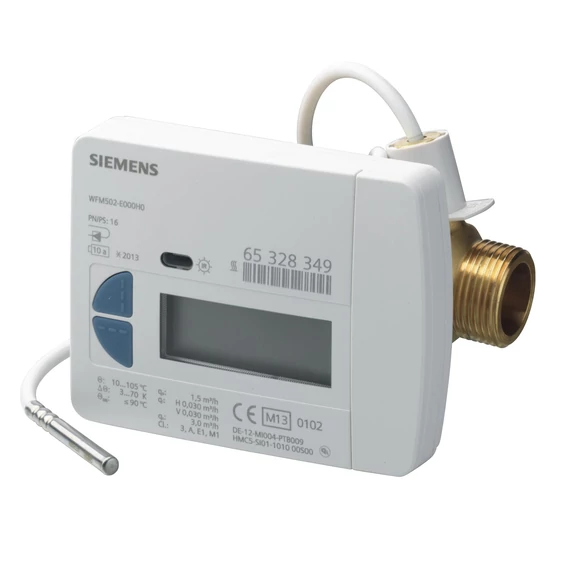 WFM501-E000H0Szárnykerekes hőmennyiségmérő, névleges térfogatáram 0.6 m3/h