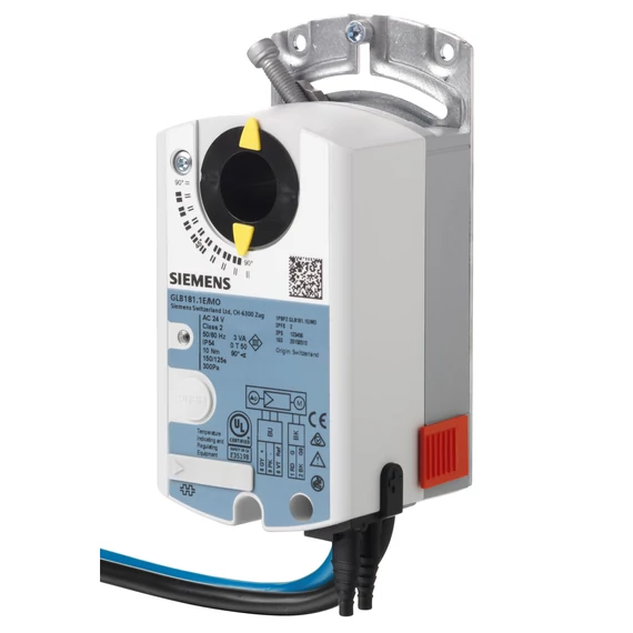 GDB181.1E/MOVAV kompakt szabályozó Modbus, AC 24 V, 5 Nm, 150 s, 300 Pa