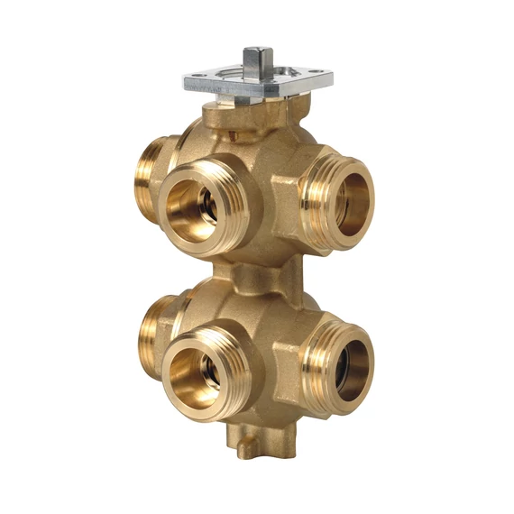 VWG41.20-1.3-2.56-járatú szabályozó motoros golyóscsap, külső menetes, PN16, DN20