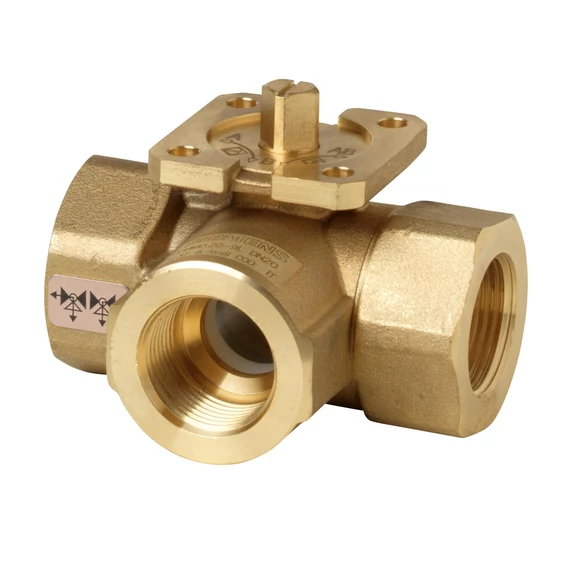 VBI60.50-73T Átváltó motoros golyóscsap, 3-járatú, PN40, DN50, kvs 73