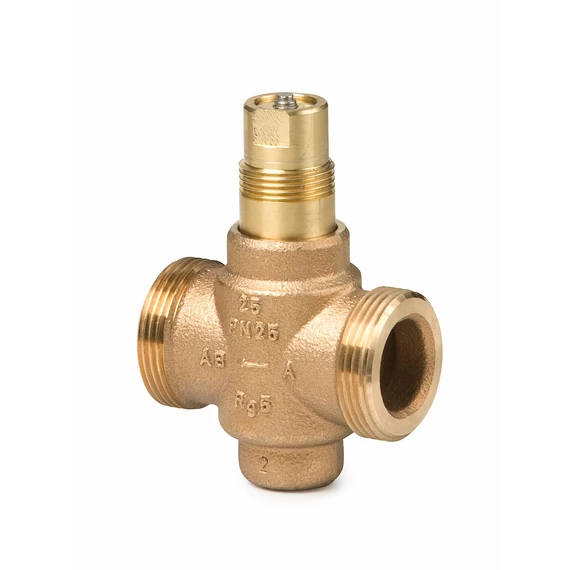 VVG549.25-6.3K2-járatú szabályozó szelep, külső menetes, PN25, DN25, kvs 6.3, nyomás kompenzált kivitel.