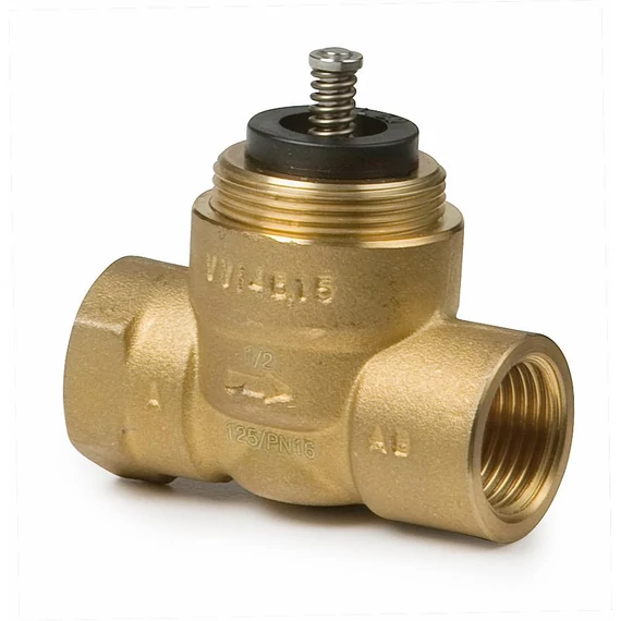 2-járatú és 3-járatú szelepek, belső menetes csatlakozással, zónák vagy vég-eszközök szabályozására. Használható közegek: víz (VDE 2035 szerint), fagyállóval kevert víz.