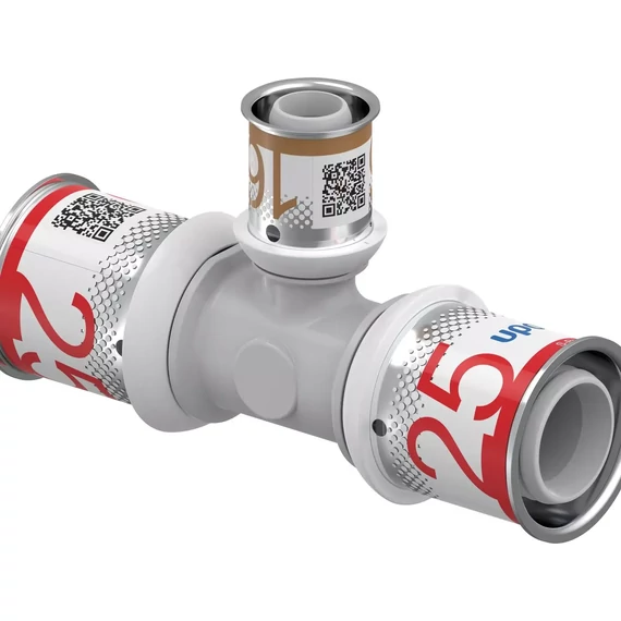 UPONOR S-Press PLUS szűkített T-idom PPSU 25-16-25 1db