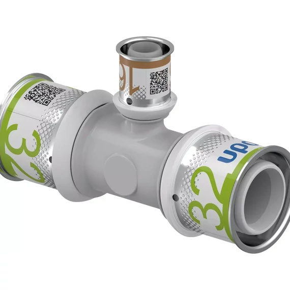 UPONOR S-Press PLUS szűkített T-idom PPSU 32-16-32 1db
