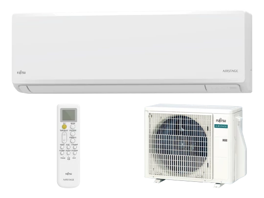 Fujitsu ECO 2.5kW oldalfali split klíma (KN) AIRSTAGE - ASEH09KNCA/AOEH09KNCA