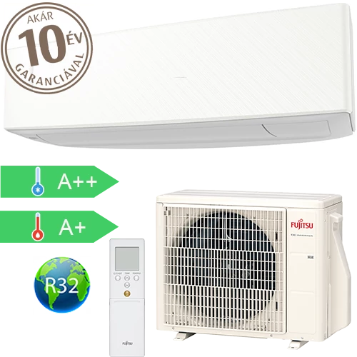 Fujitsu DESIGN 2.5kW oldalfali split klíma (KE) - ASYG09KETE/AOYG09KETA
