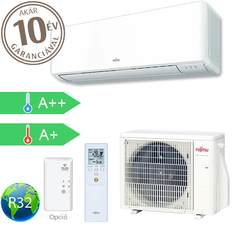 Fujitsu STANDARD 8.0kW oldalfali split klíma (KM) - ASYG30KMTA/AOYG30KMTA