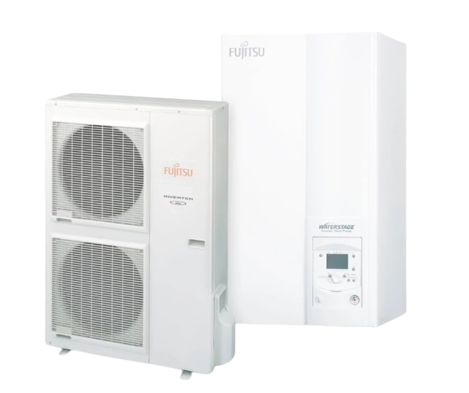 Fujitsu Waterstage Levegő-víz hőszivattyú HIGH POWER V2 11kW 1 fázisú - WSYG140DG6/WOYG112LHT