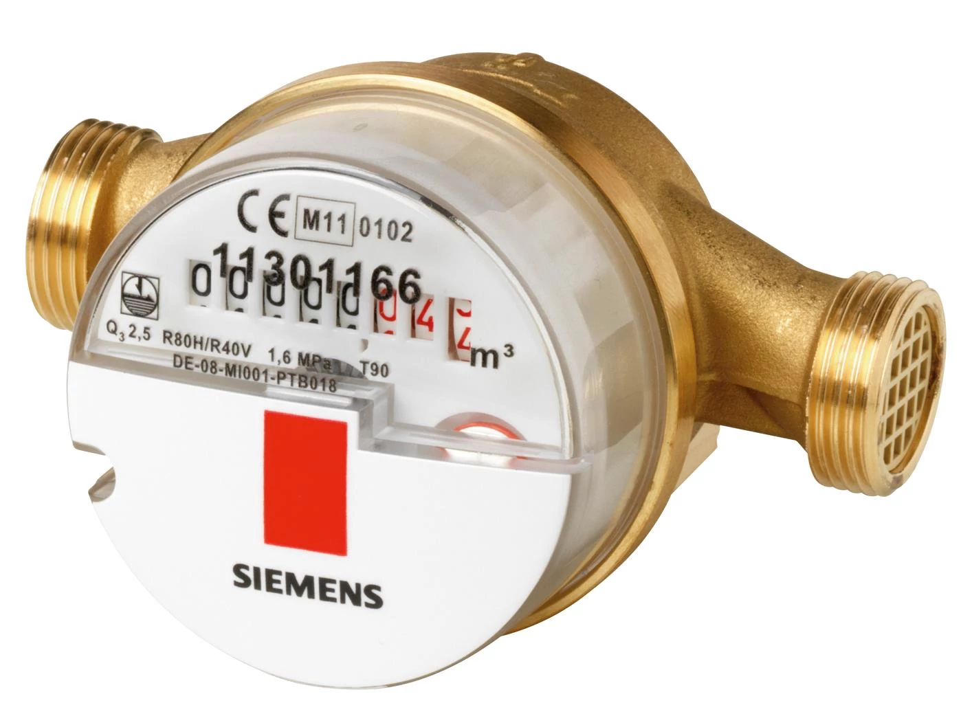 WFW30.D110Mechanikus egysugaras vízmennyiségmérő modul csatlakoztatási lehetőséggel, 1.5 m³/h, 110 mm, G ¾ 