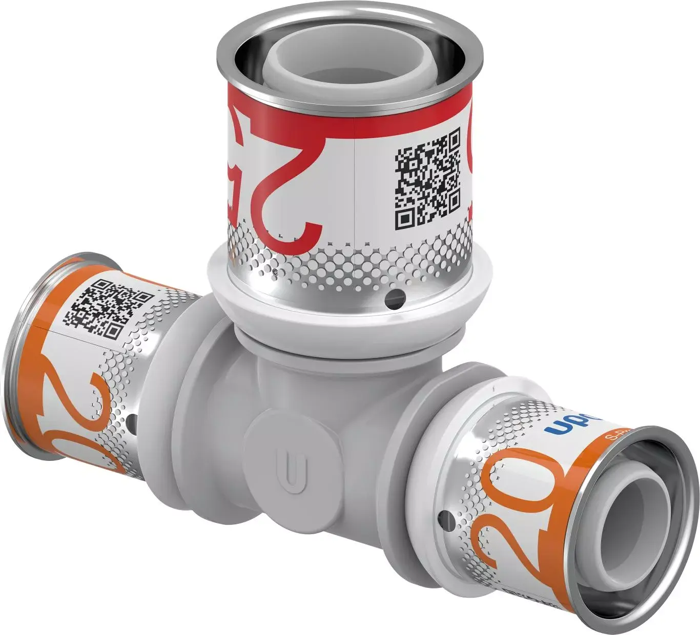UPONOR S-Press PLUS szűkített T-idom PPSU 20-25-20 1db