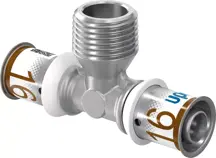 UPONOR S-Press PLUS külsőmenetes T-idom 32-R3/4