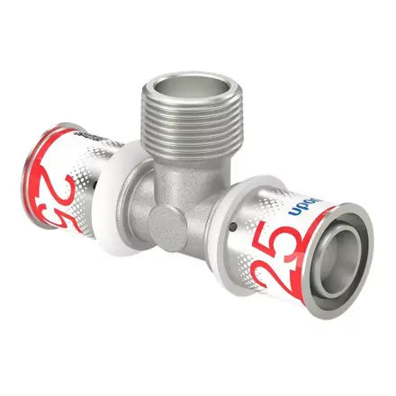 UPONOR S-Press PLUS külsőmenetes T-idom 25-R3/4