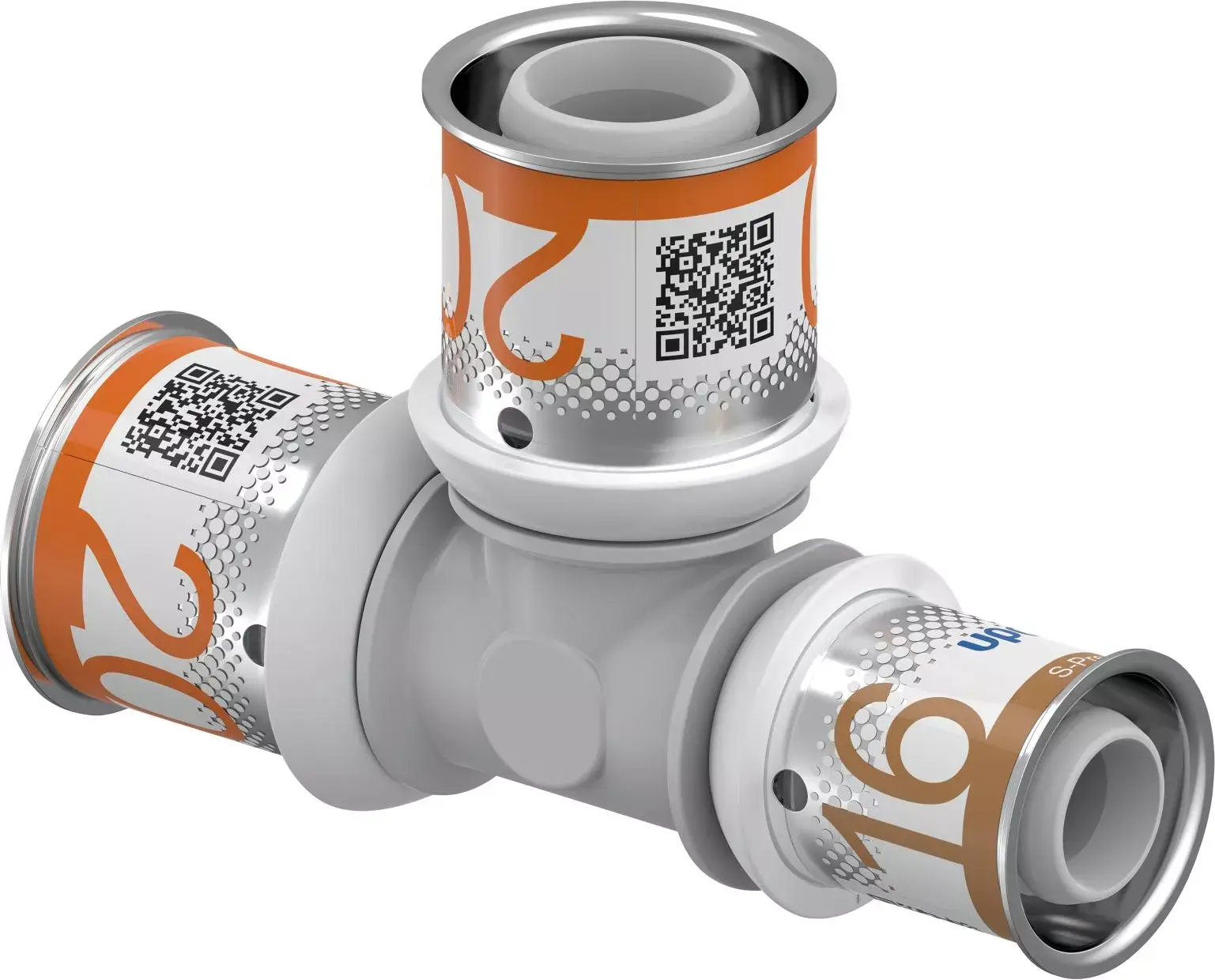 UPONOR S-Press PLUS szűkített T-idom PPSU 20-20-16 1db