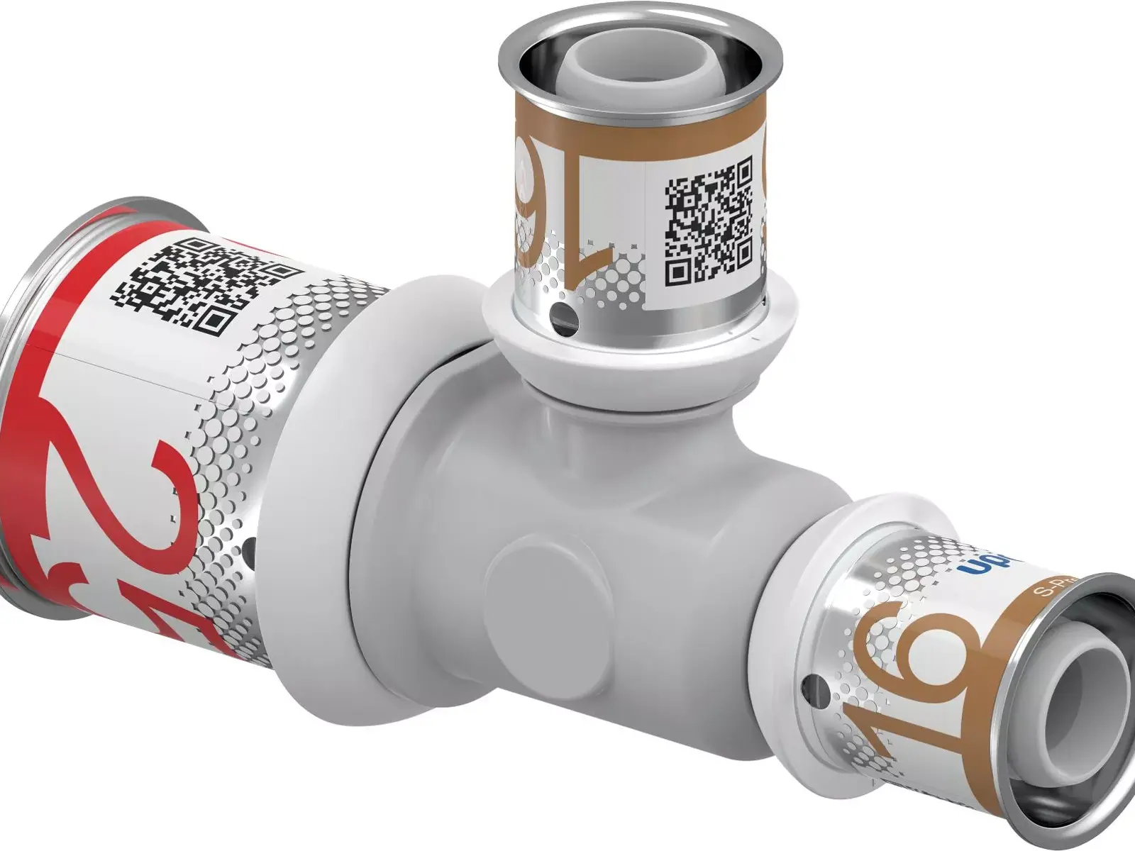 UPONOR S-Press PLUS szűkített T-idom PPSU 25-16-16 1db