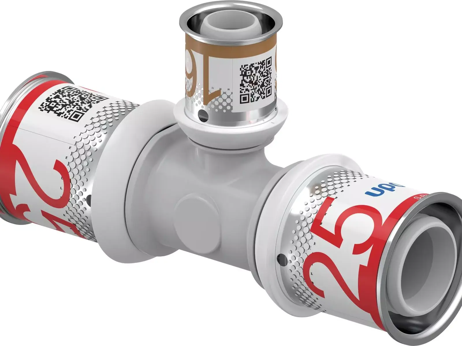 UPONOR S-Press PLUS szűkített T-idom PPSU 25-16-25 1db