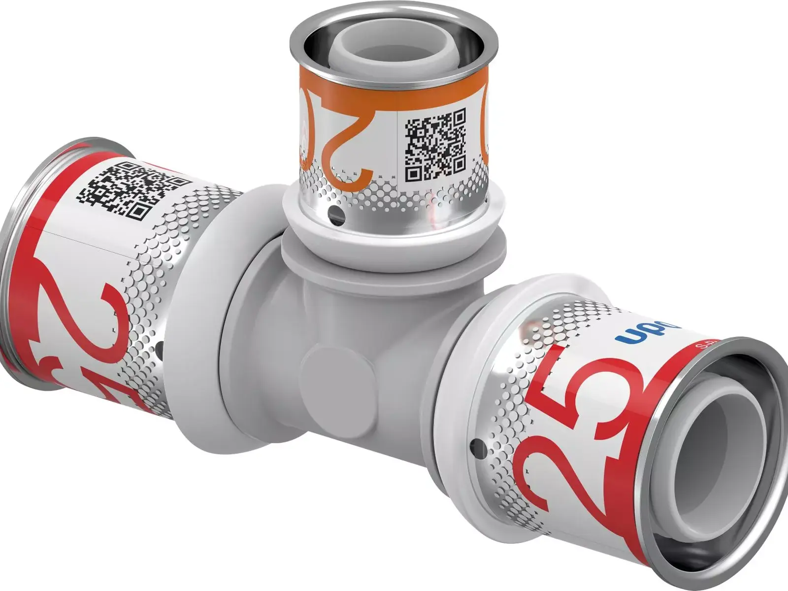 UPONOR S-Press PLUS szűkített T-idom PPSU 25-20-25 1db