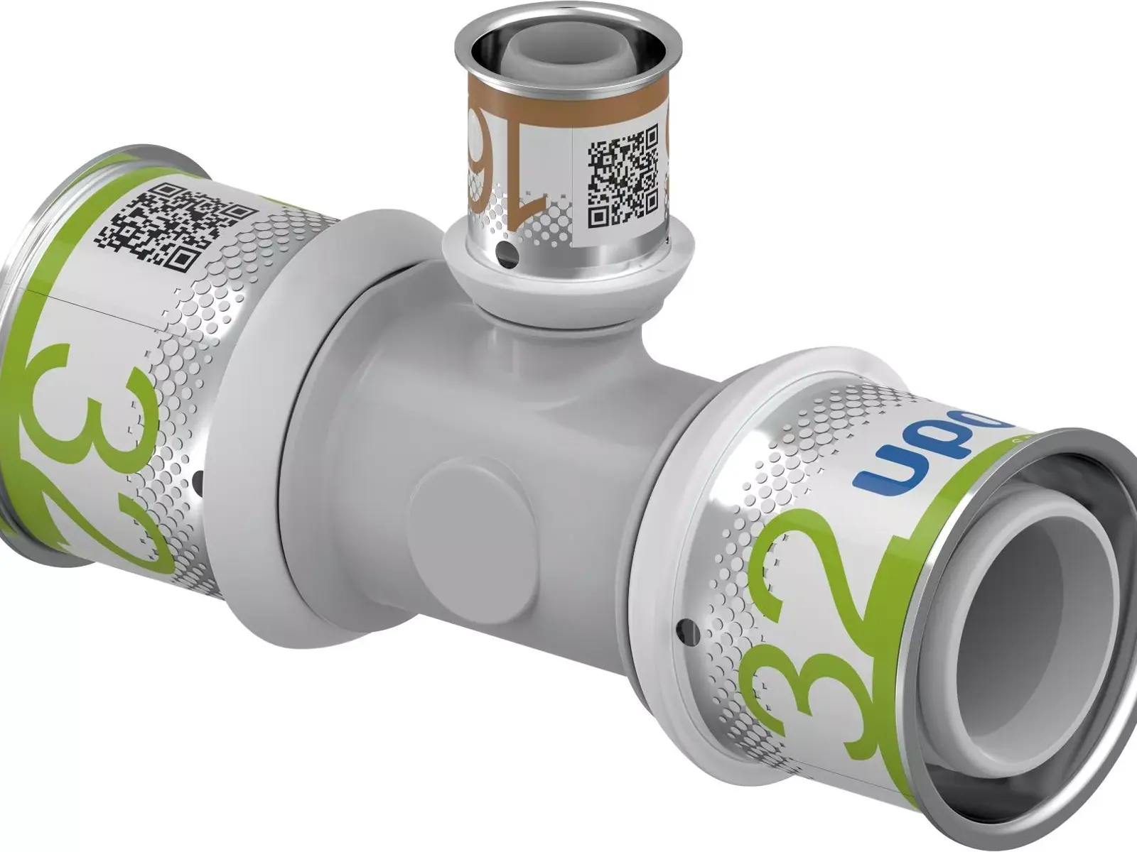 UPONOR S-Press PLUS szűkített T-idom PPSU 32-16-32 1db