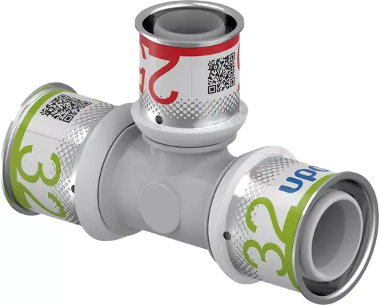 UPONOR S-Press PLUS szűkített T-idom PPSU 32-25-32 1db