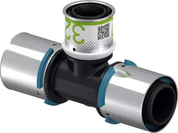 UPONOR S-Press szűkített T-idom PPSU 40-32-40 1db