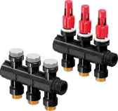 UPONOR Vario PLUS osztó-gyűjtő, áramlásmérővel bm 3x 3/4 Euro 1klt.